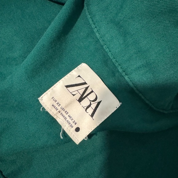 Zara Teal Jean Jacket - Picture 5 of 5